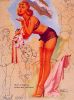 Pin-up art by Ted Withers
